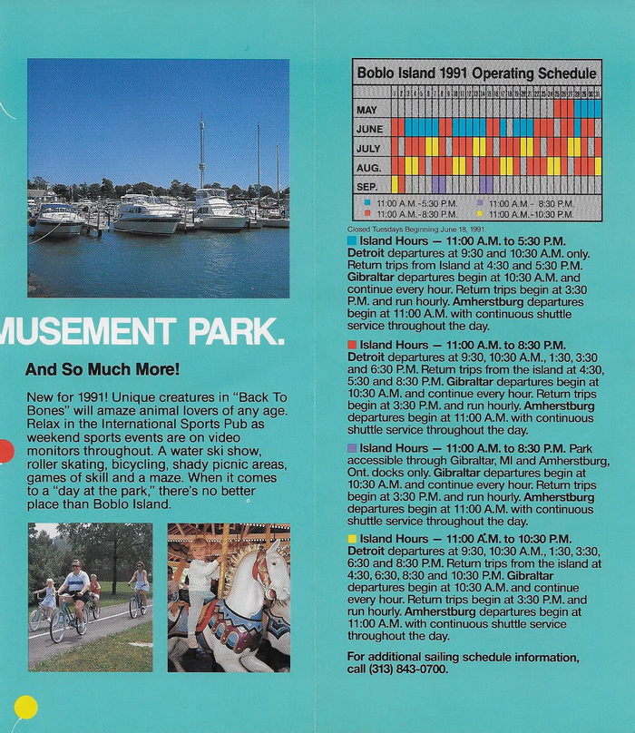 Bob-Lo Island - Old Brochure 6 (newer photo)